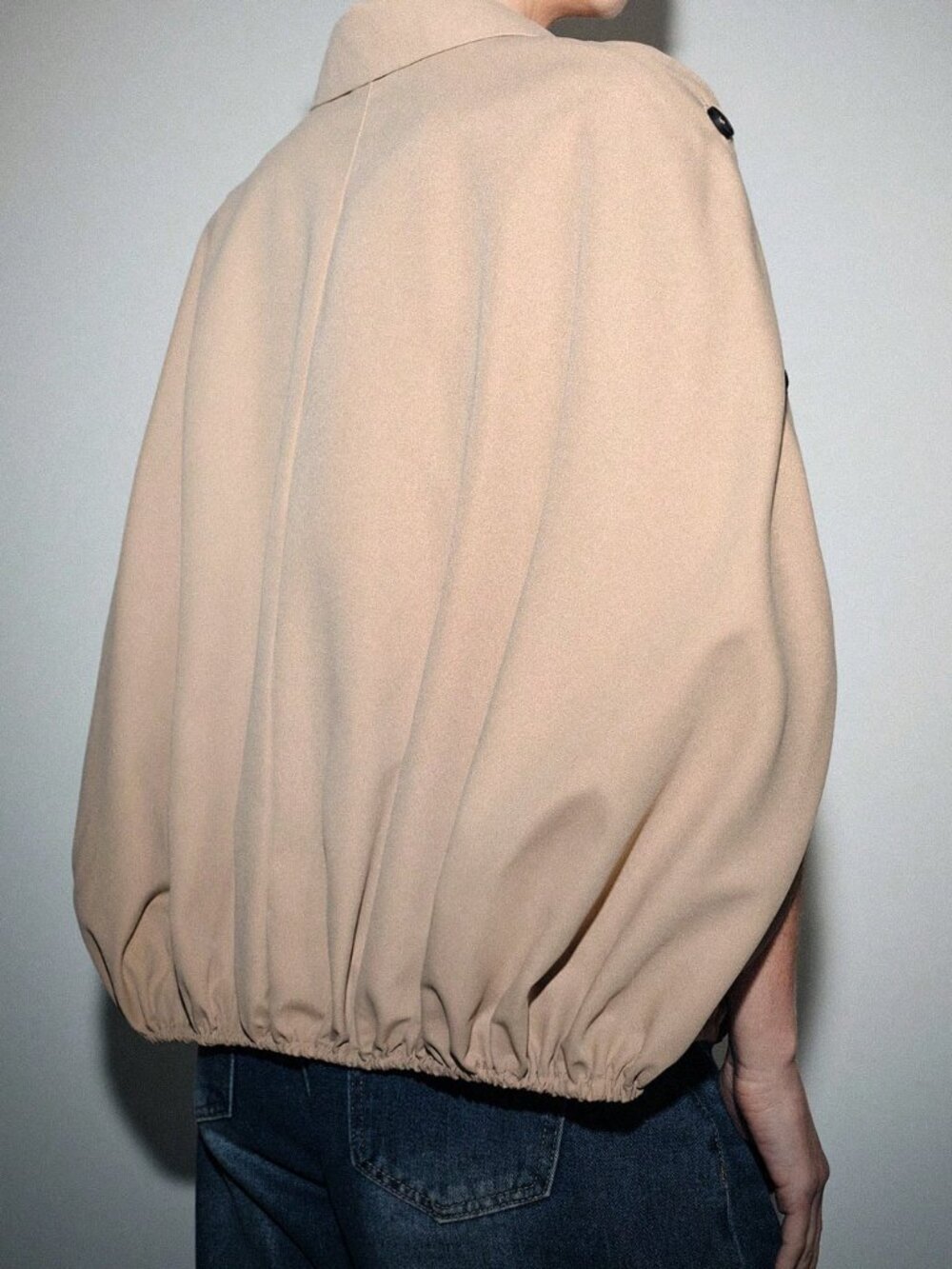 Khaki Casual Women's Lapel Long Sleeve Jacket - Picture 2 of 8